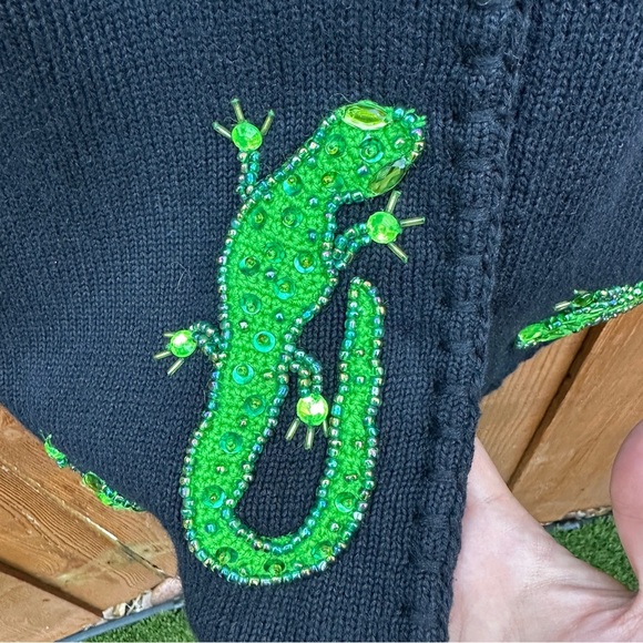 Michael Simon lizard cardigan - Picture 4 of 9